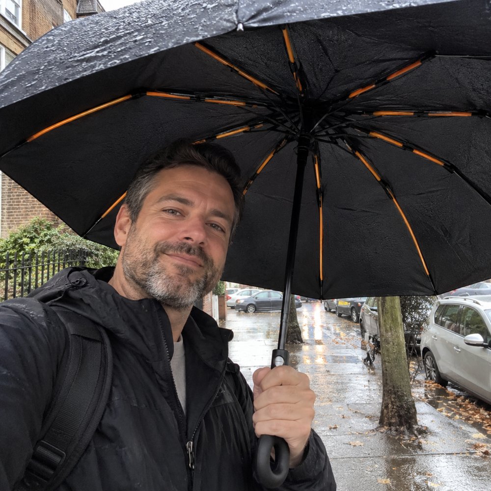 Mike D. with their Stravix umbrella